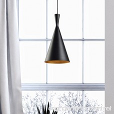 Ceiling Light Kitchen Island Pendant - Black Aluminum Fixture - B078SGMFQJ