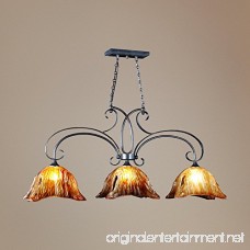 Uttermost 21009 Vetraio 3-Light Kitchen-Island Light with Glass Shades Oil-Rubbed Bronze - B0013OOC6U