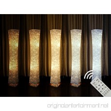 1life Modern Led Standing Floor Lamp 52 RGB Color Changing Lanterns with Fabric Lampshade & 2 Bulbs for Home Bedroom Living room … - B074V2L82Y