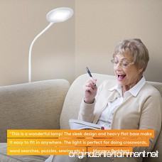 Brightech Contour Flex LED Reading Floor Lamp – Dimmable Full Spectrum Contemporary Minimalist Design Adjustable Gooseneck- Perfect Task & Hobby Light for Office Dorm Bedroom Living Room- White - B00SF99S9C