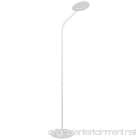 Brightech Contour Flex LED Reading Floor Lamp – Dimmable  Full Spectrum Contemporary  Minimalist Design  Adjustable Gooseneck- Perfect Task & Hobby Light for Office  Dorm  Bedroom  Living Room- White - B00SF99S9C