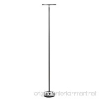Brightech Sky Flux - Modern LED Torchiere Floor Lamp for Living Rooms & Bedrooms - Adjustable Warm to Cool White - Tall Pole  Standing Office Light - Bright  Minimalist & Contemporary Uplight - Black - B06WCZWNR3