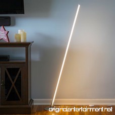 Brightech Tilt LED Floor Lamp – Dimmable Urban Contemporary Modern Light Fixture- Tall Standing Floor Lamp with Decorative Design- for Living Room Den Family Room Office Bedroom - Platinum Silver - B07BPYVLQ6