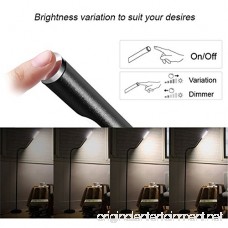 Byingo Remote Control & Touch Sensor Switch LED Reading and Crafting Floor Lamp - Modern Simplicity Style - Stepless Dimming - Fully Adjustable Long Arm - for Sofa/Desk Reading Living Room Bedroom - B075M6ZNFF