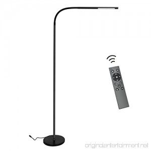 Byingo Remote Control & Touch Sensor Switch LED Reading and Crafting Floor Lamp - Modern Simplicity Style - Stepless Dimming - Fully Adjustable Long Arm - for Sofa/Desk Reading Living Room Bedroom - B075M6ZNFF