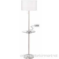 Caper Tray Table Floor Lamp with USB Port and Outlet - B071SFYS8P
