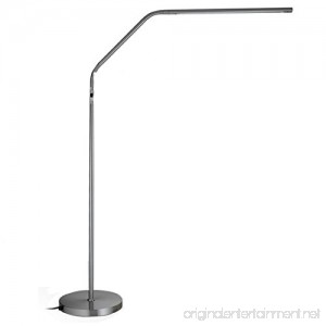 Daylight Slimline LED Floor Lamp Brushed Chrome - B00KIF7K00