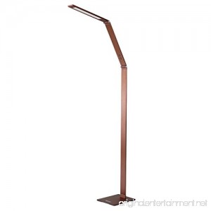 Finether LED Floor Lamp Dimmable and Color Adjustable 3000K - 6000K 8W Touch Standing Light for Reading Living Room Bedroom Office Bronze - B01N53TG8Y