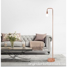 Floor Lamp for Living Room Industrial Rose Gold Metal Reading Lamp Contemporary Bedroom Décor Led Bulb 4W Gifts for Her - B075N4YHPK