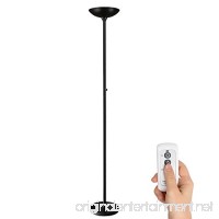 Floor Lamps  SUNLLIPE LED Floor Lamp with Remote Control 24W  Dimmable Modern Tall Standing Pole Uplight Torchiere Light for Living Room  Bedrooms  Office  Jet Black - B078GHMP39