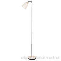 HAITRAL Adjustable Task Floor Lamp - Modern Standing Reading Lamp with 360° Adjustable Gooseneck  Reading Light Lamp for Bedroom  Office  Living Room White (HT-TH06-21S) - B07FM77H9Z