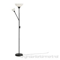 Ikea Not Floor Uplight/Reading Lamp  Black - B00S8OTPQK