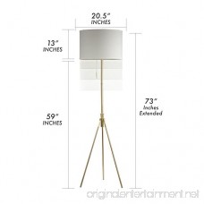 SH Lighting 31171f-SG Tall Tripod Adjustable Floor Lamp Gold - B06XHTKG62