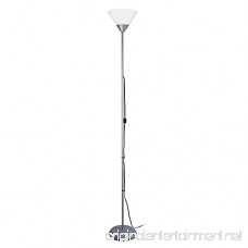 Simple Designs Home LF1011-SLV 1 Light Stick Torchiere Floor Lamp 8.67 x 8.67 x 71 Silver - B00P186JHO