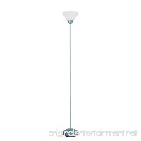 Simple Designs Home LF1011-SLV 1 Light Stick Torchiere Floor Lamp  8.67" x 8.67" x 71"  Silver - B00P186JHO