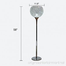 Surpars House Ball Shape Crystal Floor Lamp Silver - B078MM25SB