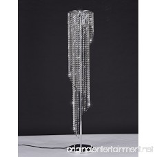 Surpars House Silver Crystal Floor Lamp S Shape Chrome Finish - B078GM963Z