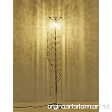 Surpars House Silver Crystal Floor Lamp S Shape Chrome Finish - B078GM963Z