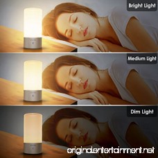 Albrillo Bedside Touch Lamp Dimmable Nightstand Small Table Lamps With Warm White Light and Color Changing RGB Modes For Bedrooms - B01EFKMAE4