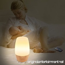 ANGTUO LED Night Light Silicone Baby Table Bedside Night Light with Remote for Bedrooms Cute Infant Toddler Kids Cool Color Changing Brightness Adjustment Nursery Breastfeed Lamp US Plug. - B07D54JHV3