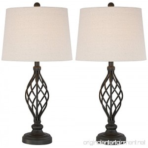 Annie Iron Scroll Table Lamps Set of 2 - B01MSW5LVV