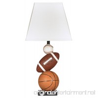 Ashley Furniture Signature Design - Nyx Sports Table Lamp - Children's Lamp - Sports Fan - Brown - B004H2DL9E