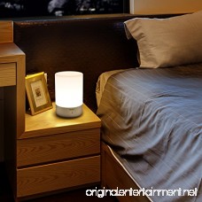 AUKEY Rechargeable Table Lamp with Dimmable Warm White Light & Color Changing RGB Touch Lamp for Bedrooms - B071SM2D8D