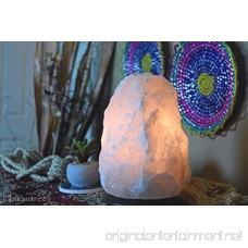 Hazantree Sutlej (5-8 lbs 8 to 9) Pearl White Himalayan Salt Lamp with Rosewood Dimmer Cord -Made In Pakistan- hymalain salt lamps salt rock lamp white hymalain salt lamps himilian salt lamp - B0721W4DTB