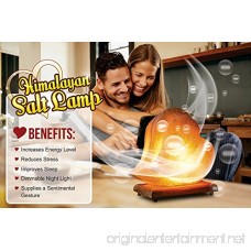Himalayan Salt Lamp Hand Carved Himilian Pink Light Romantic Double Heart Crystal Rock on Neem Wood Base UL - Approved Cord with Dimmer Switch Brightness Control Enjoy this Eco Friendly Work of Art! - B017QPJQ4W