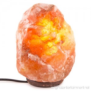 INVITING HOMES 6-7 lbs 6 to 8 inch Himalayan Natural Salt Lamp On Wooden Base with Bulb and Cord - B01AS6E74A