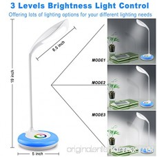 LED Desk Lamp Desk Light Color Light Led Desk Reading Lights Led Table Lamps for Home Office With Wireless Touch Control Flexible Gooseneck 256 Color Changing Base and 3 Brightness Levels - B073354DZ7