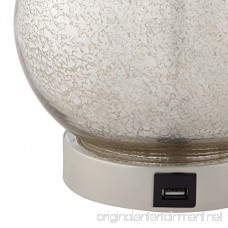 Ledger Mercury Glass Accent USB Table Lamp Set of 2 - B075NLCLF8