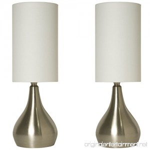 Light Accents Touch Table Lamp Modern 18 inches Tall Touch Dimmer (2 Pack) - B0158VB6BC