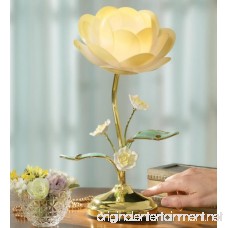 Lotus Flower Table Touch Lamp Yellow - B00LWQM3DS