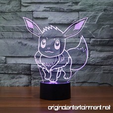 Pokemon Go Eevee 3D Night Light 7 Color Change LED Desk Lamp Touch Button Room Decor - B01KDX3Z14
