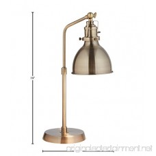 Rivet Pike Factory Industrial Table Lamp 19 H with Bulb Brass - B0742D9X4G
