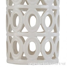 Stone & Beam Ceramic Geometric Table Lamp 25 H with Bulb White Shade - B07374K53C