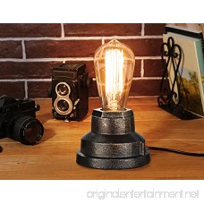 Touch Control Table Lamp Vintage Desk Lamp Small Industrial Touch Light Bedside Dimmable Nightstand Lamp Steampunk Accent Light Edison Lamp Base Antique Night Light for Living Room Bedroom by Boncoo - B079DGSGPY
