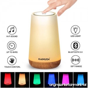 Touch Table Lamp Kainuoa Upgrade Touch Bedside Lamp with Bluetooth Speaker Dimmable Warm White Light &Color Changing RGB Perfect as Illumination Night Light and LED Music Mood Light-Best Gifts Idea - B07DQ7KHVL