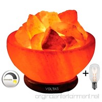 Voltas Himalayan Salt Lamp Bowl is Hand crafted out of Huge Salt Rock Crystal this Beautiful Fire Bowl Salt Lamp comes with 6ft UL listed Dimmer & 2 bulbs  one for Salt Crystal Lamp & one FREE - B06XJTGWYM