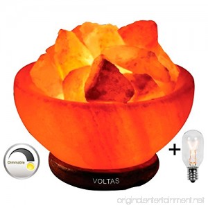 Voltas Himalayan Salt Lamp Bowl is Hand crafted out of Huge Salt Rock Crystal this Beautiful Fire Bowl Salt Lamp comes with 6ft UL listed Dimmer & 2 bulbs one for Salt Crystal Lamp & one FREE - B06XJTGWYM