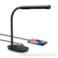 Aglaia Desk Lamp  Eye-Care Dimmable Reading Light 7W with USB Charging Port  3-Level Dimmer with Touch Sensitive Control and Flexible Neck (Black) - B01582A6F8