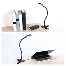 Aglaia Reading Light Clip On 3W Eye Care Desk Lamp 15 LEDs with Touch Control and Gooseneck USB Powered for Writing Studying and Working (Black) - B06Y41P7Z4