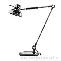 Architect Desk Lamp Gesture Control - Metal Swing Arm Dimmable Led Lamp - Task Light for Office - 12 Touch Level Dimmer 3 Eye-Care Lighting Modes - Adjustable Drafting Table Lamp - Memory - Black - B01J4LBAW2