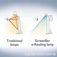 BenQ ScreenBar e-Reading LED Task Lamp with Auto-Dimming and Hue Adjustment Features Matte Black USB Powered Office Lamp (ScreenBar Black) - B076VNFZJG
