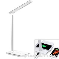 Beta Wireless Charging LED Lamp Table Lamps Brightness Adjustable Office Lamp with USB Charging Port Qi Charger For Iphone X Samsung LG etc ... Touch Control 4 Color Temperature Timing Power Off - B0786FBRY3
