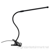 Clip On Desk Lamp with Clamp Flexible Mental Gooseneck USB Powered 4.5 FT Long Cord 6W Eye Care LED Clamp On Reading Light for Bed(White) - B074KHR4Q5