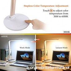 CO-Z LED Desk Lamp with USB Charging Port Eye-Caring Rotatable Table Task Reading Lamp Dimmable Touch Control Adjustable Home Office Laptop Computer Lamp with 7 Brightness Levels for Study Working - B0798P7KJK