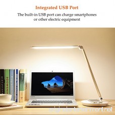 CO-Z LED Desk Lamp with USB Charging Port Eye-Caring Rotatable Table Task Reading Lamp Dimmable Touch Control Adjustable Home Office Laptop Computer Lamp with 7 Brightness Levels for Study Working - B0798P7KJK