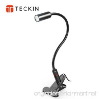Desk Lamp  LED Reading Light TECKIN 4W Eye-Caring Clip-on Book Light  Touch Control Dimmable Table Lamps with 3 Brightness Levels and Flexible Neck  Perfect for Bookworms (Not Rechargeable) - B07DD8MSNC